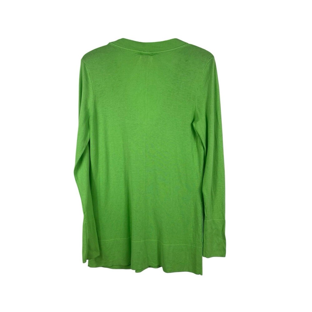 Lilly Pulitzer Cardigan Womens L Green V-Neck Button Front Lightweight Preppy - Picture 3 of 12